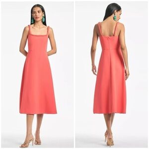 SACHIN + BABI Steph Midi Dress In Coral